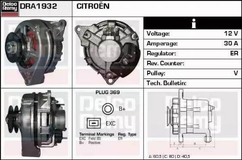 Remy DRA1932 - Alternatore autozon.pro