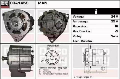 Remy DRA1450 - Alternatore autozon.pro