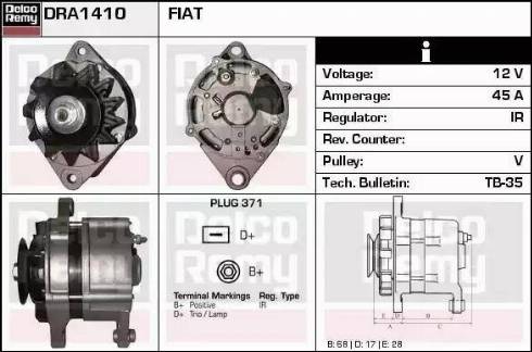 Remy DRA1410 - Alternatore autozon.pro