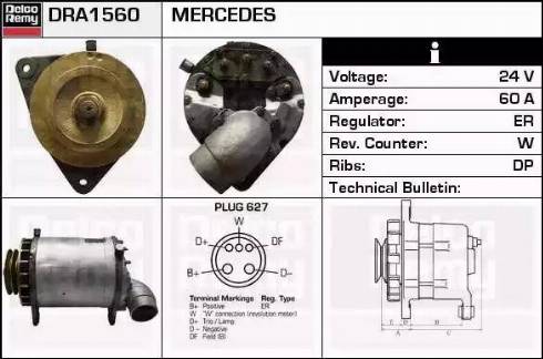 Remy DRA1560 - Alternatore autozon.pro