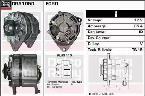 Remy DRA1050 - Alternatore autozon.pro