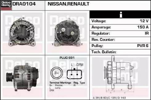 Remy DRA1004 - Alternatore autozon.pro