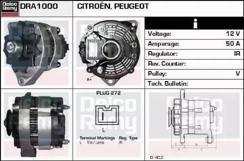 Remy DRA1000 - Alternatore autozon.pro