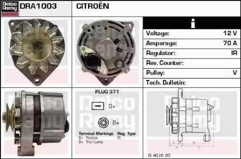 Remy DRA1003 - Alternatore autozon.pro