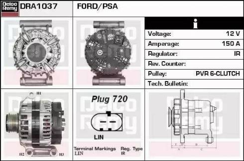 Remy DRA1037 - Alternatore autozon.pro