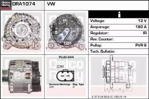 Remy DRA1074 - Alternatore autozon.pro