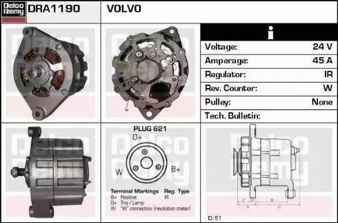 Remy DRA1190 - Alternatore autozon.pro