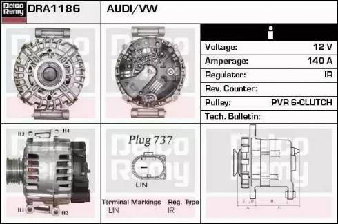 Remy DRA1186 - Alternatore autozon.pro