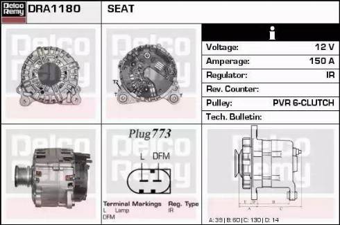 Remy DRA1180 - Alternatore autozon.pro