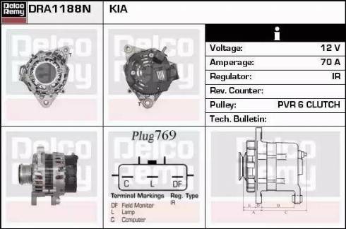 Remy DRA1188N - Alternatore autozon.pro