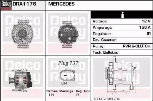 Remy DRA1176 - Alternatore autozon.pro