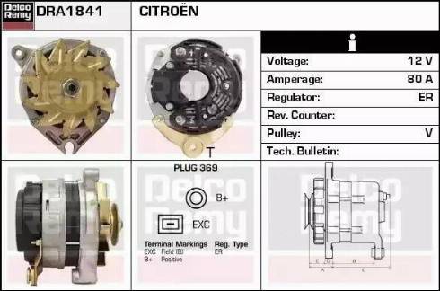 Remy DRA1841 - Alternatore autozon.pro