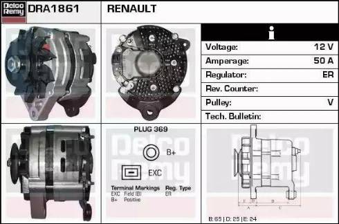 Remy DRA1861 - Alternatore autozon.pro