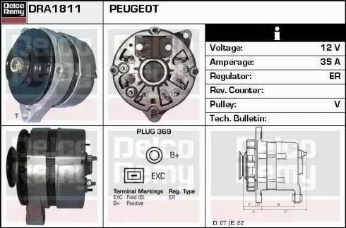 Remy DRA1811 - Alternatore autozon.pro