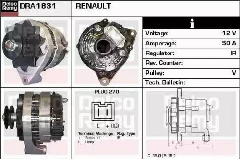 Remy DRA1831 - Alternatore autozon.pro