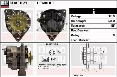 Remy DRA1871 - Alternatore autozon.pro