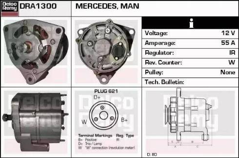 Remy DRA1300 - Alternatore autozon.pro