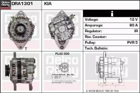 Remy DRA1301 - Alternatore autozon.pro