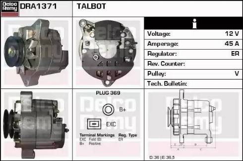 Remy DRA1371 - Alternatore autozon.pro