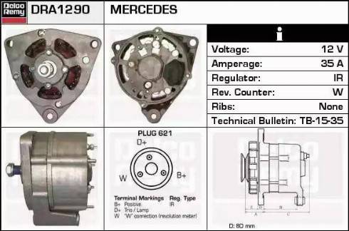 Remy DRA1290 - Alternatore autozon.pro