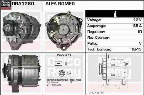 Remy DRA1280 - Alternatore autozon.pro