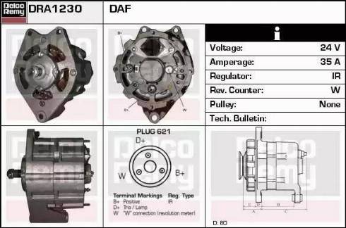 Remy DRA1230 - Alternatore autozon.pro