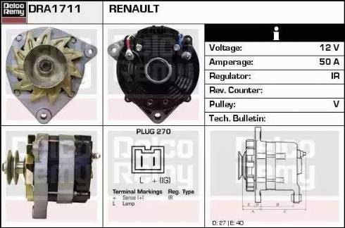 Remy DRA1711 - Alternatore autozon.pro