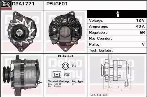 Remy DRA1771 - Alternatore autozon.pro