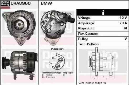 Remy DRA8960 - Alternatore autozon.pro