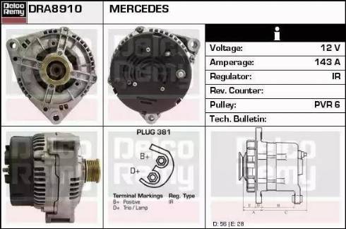 Remy DRA8910 - Alternatore autozon.pro