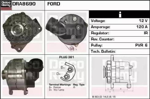 Remy DRA8690 - Alternatore autozon.pro