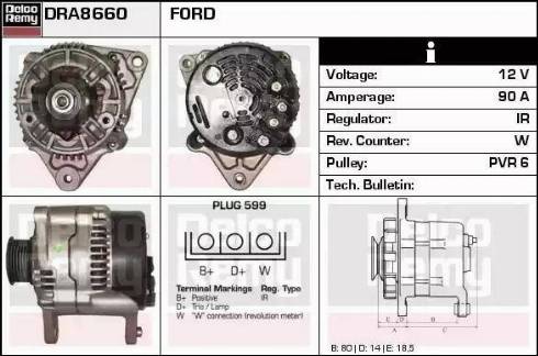 Remy DRA8660 - Alternatore autozon.pro