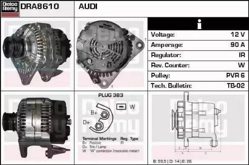 Remy DRA8610 - Alternatore autozon.pro