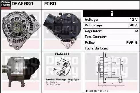 Remy DRA8680 - Alternatore autozon.pro