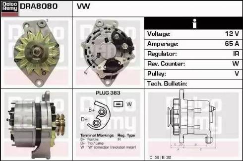 Remy DRA8080 - Alternatore autozon.pro