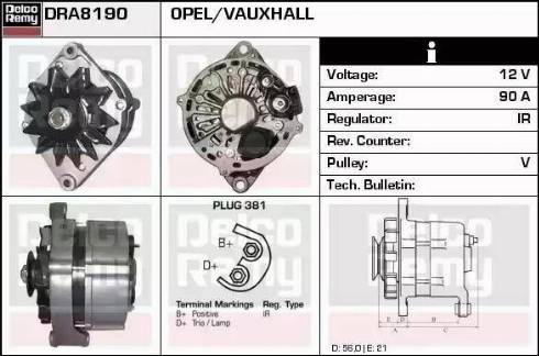 Remy DRA8190 - Alternatore autozon.pro