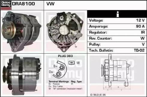 Remy DRA8100 - Alternatore autozon.pro