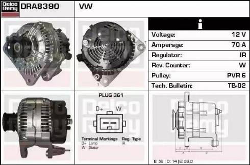 Remy DRA8390 - Alternatore autozon.pro