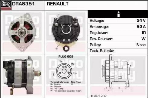 Remy DRA8351 - Alternatore autozon.pro