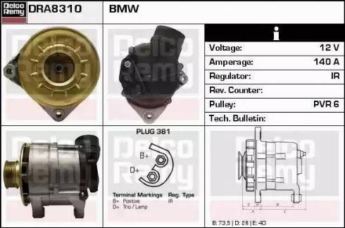 Remy DRA8310 - Alternatore autozon.pro