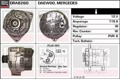 Remy DRA8260 - Alternatore autozon.pro