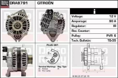 Remy DRA8791 - Alternatore autozon.pro