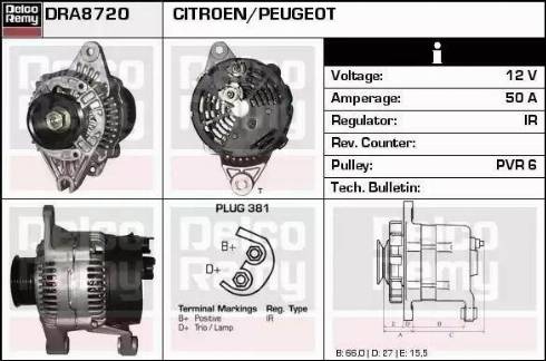 Remy DRA8720 - Alternatore autozon.pro