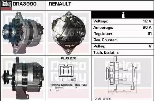 Remy DRA3990 - Alternatore autozon.pro