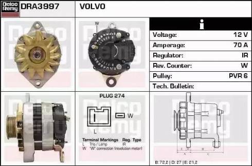 Remy DRA3997 - Alternatore autozon.pro