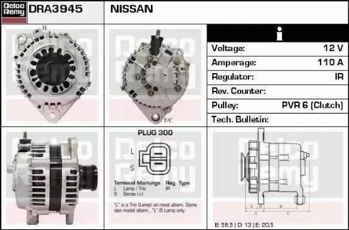 Remy DRA3945 - Alternatore autozon.pro