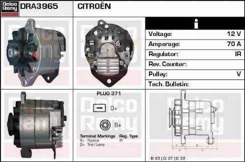 Remy DRA3965 - Alternatore autozon.pro