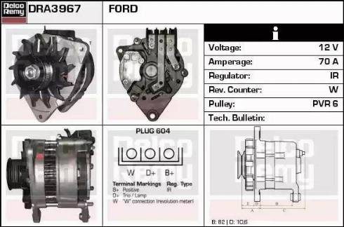 Remy DRA3967 - Alternatore autozon.pro