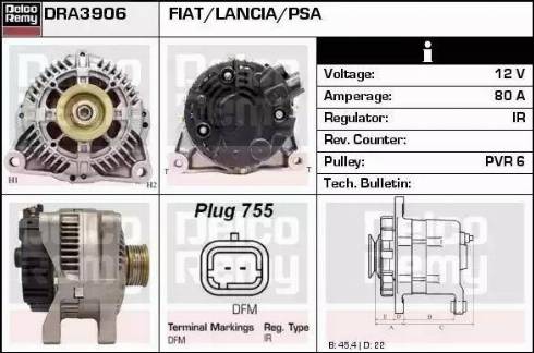 Remy DRA3906 - Alternatore autozon.pro