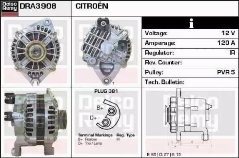 Remy DRA3908 - Alternatore autozon.pro